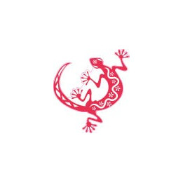 Salamandre Tiki autocollant sticker adhésif 