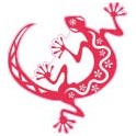 Salamander Tiki aufkleber sticker kleber