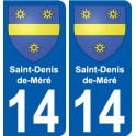 27 de Léry escudo de armas de la etiqueta engomada de la placa de pegatinas de la ciudad