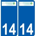 14 Léry logo autocollant plaque stickers ville