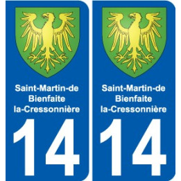 14 Léry blason autocollant plaque stickers ville