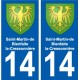 27 Léry coat of arms sticker plate stickers city