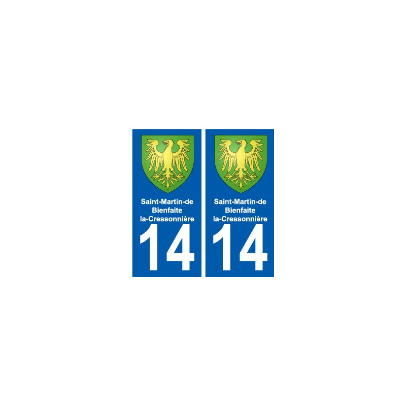 14 Léry blason autocollant plaque stickers ville