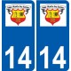 27 Léry logo adesivo piastra adesivi città