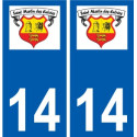 14 Léry logo autocollant plaque stickers ville