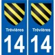 27 Léry coat of arms sticker plate stickers city