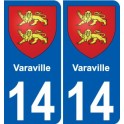 14 Léry blason autocollant plaque stickers ville