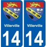 27 Léry coat of arms sticker plate stickers city