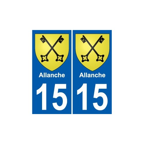15 Léry blason autocollant plaque stickers ville