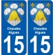 27 Léry coat of arms sticker plate stickers city
