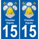 27 Léry coat of arms sticker plate stickers city
