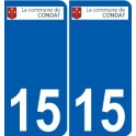 15 Léry logo autocollant plaque stickers ville