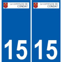 15 Léry logo autocollant plaque stickers ville