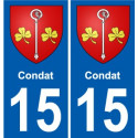 15 Léry blason autocollant plaque stickers ville