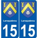 27 de Léry escudo de armas de la etiqueta engomada de la placa de pegatinas de la ciudad