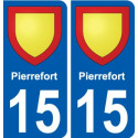 15 Léry blason autocollant plaque stickers ville