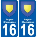 16 Léry blason autocollant plaque stickers ville