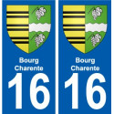 16 Léry blason autocollant plaque stickers ville
