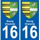 27 de Léry escudo de armas de la etiqueta engomada de la placa de pegatinas de la ciudad