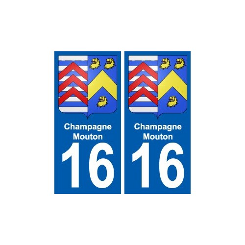 16 Léry blason autocollant plaque stickers ville