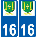 27 Léry logo adesivo piastra adesivi città