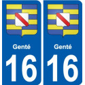 27 Léry coat of arms sticker plate stickers city