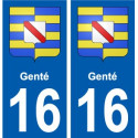 27 Léry coat of arms sticker plate stickers city