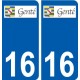 16 Léry logo autocollant plaque stickers ville