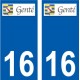 16 Léry logo autocollant plaque stickers ville