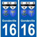 27 Léry coat of arms sticker plate stickers city