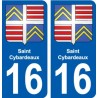 27 Léry coat of arms sticker plate stickers city