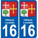 16 Léry blason autocollant plaque stickers ville