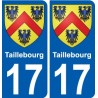 17 Léry blason autocollant plaque stickers ville