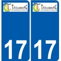 27 de Léry logotipo de la etiqueta engomada de la placa de pegatinas de la ciudad