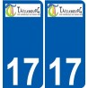 17 Léry logo autocollant plaque stickers ville