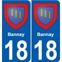 18 Léry blason autocollant plaque stickers ville