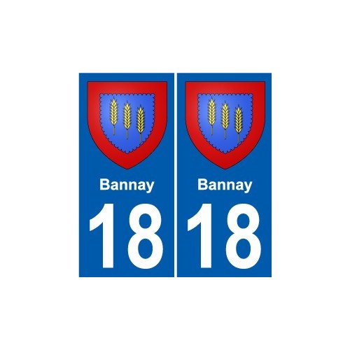 18 Léry blason autocollant plaque stickers ville