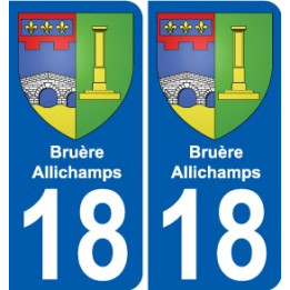 18 Léry blason autocollant plaque stickers ville