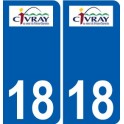 18 Léry logo autocollant plaque stickers ville