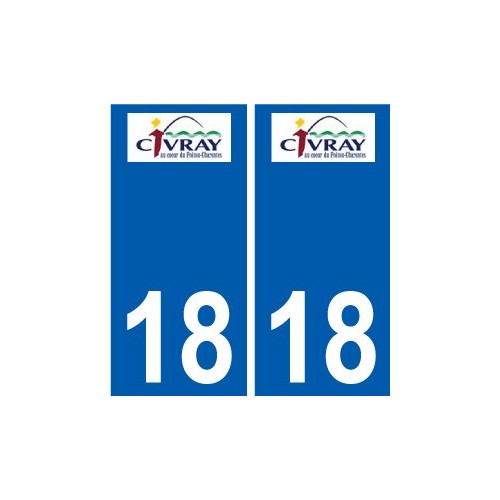 18 Léry logo autocollant plaque stickers ville