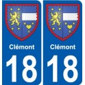 27 de Léry escudo de armas de la etiqueta engomada de la placa de pegatinas de la ciudad