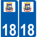 18 Léry logo autocollant plaque stickers ville