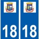 18 Léry logo autocollant plaque stickers ville
