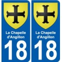 27 de Léry escudo de armas de la etiqueta engomada de la placa de pegatinas de la ciudad