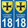 18 Léry blason autocollant plaque stickers ville
