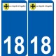 18 Léry logo autocollant plaque stickers ville