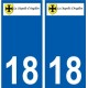 18 Léry logo autocollant plaque stickers ville