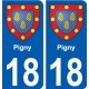 27 Léry wappen aufkleber typenschild aufkleber stadt