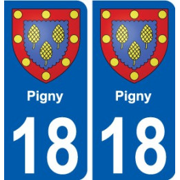 18 Léry blason autocollant plaque stickers ville