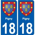 27 de Léry escudo de armas de la etiqueta engomada de la placa de pegatinas de la ciudad